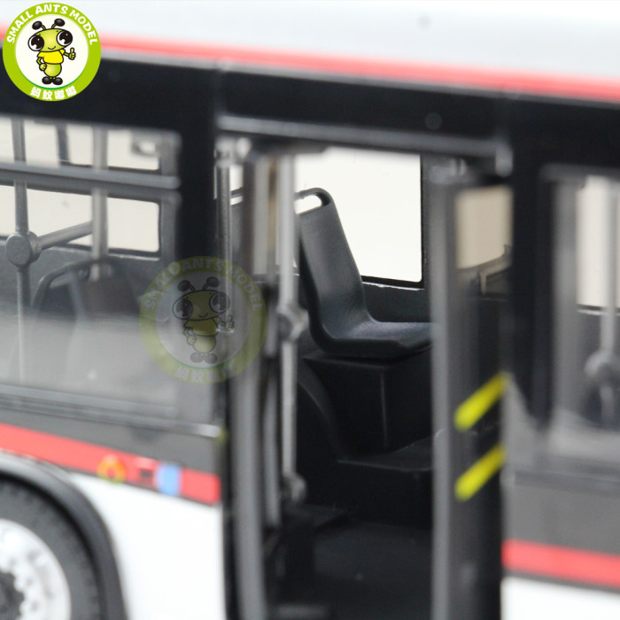 1/42 YuTong Bus ZK5180A City Bus Trolleybus Articulated bus Diecast Bus Model Gift Collection Hobby