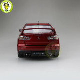 1/18 Mitsubishi Lancer EVO-X EVO X 10 BBS Right Steering Wheel RHD Diecast Metal Car Model Toy Boy Girl Gift Collection Red