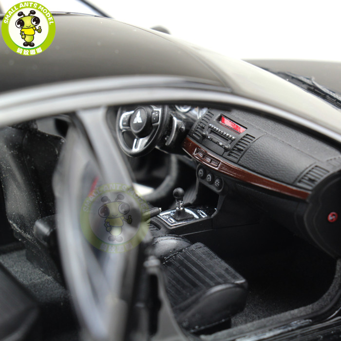 1/18 Mitsubishi Lancer EVO-X EVO X 10 Left Steering Wheel LHD Diecast Metal Car Model Toy Boy Girl Gift Collection Black