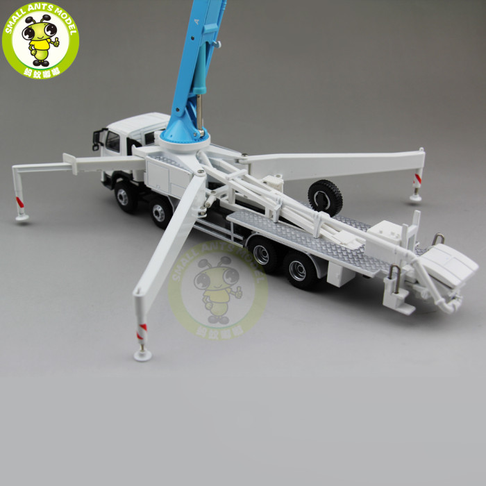 1/50 DY Actros Concrete Pump Truck Construction Machinery Diecast Model Car Blue