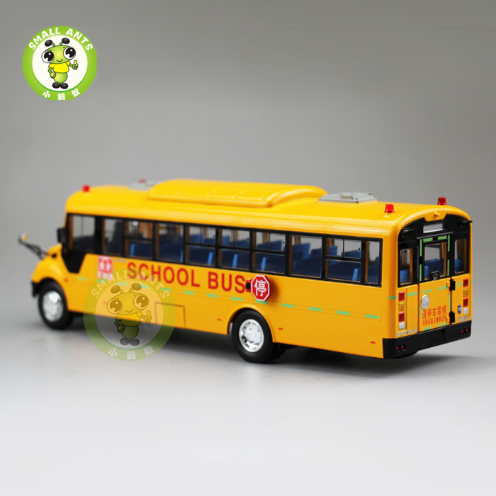 1/43 School Bus China YuTong ZK6109DX1 Diecast Metal Bus Model Toys Collection Hobby