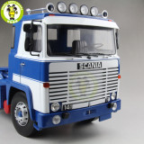 1/18 Scania Lbt 141 Tractor Truck Asg 3-Assi 1976 ROAD-KINGS Diecast Car Truck Model Toys for kids Gift Blue & White