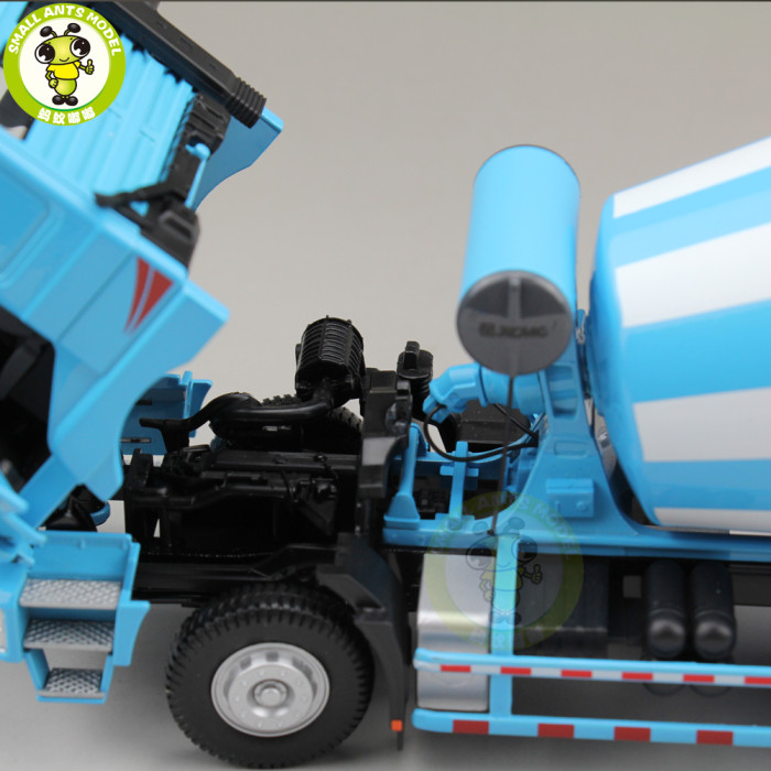 1/35 XCMG MAN Schwing Concrete Mixing Truck Construction Machinery Diecast Model Toy Hobby Blue