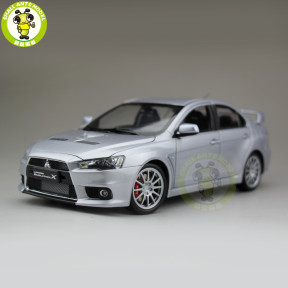 1/18 Mitsubishi Lancer EVO-X EVO X 10 Left Steering Wheel LHD Diecast Metal Car Model Toy Boy Girl Gift Collection Silver