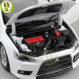 1/18 Mitsubishi Lancer EVO-X EVO X 10 BBS Right Steering Wheel RHD Diecast Metal Car Model Toy Boy Girl Gift Collection White