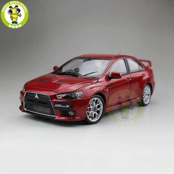 1/18 Mitsubishi Lancer EVO-X EVO X 10 BBS Right Steering Wheel RHD Diecast Metal Car Model Toy Boy Girl Gift Collection Red