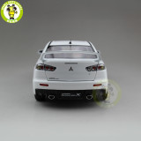 1/18 Mitsubishi Lancer EVO-X EVO X 10 BBS Right Steering Wheel RHD Diecast Metal Car Model Toy Boy Girl Gift Collection White
