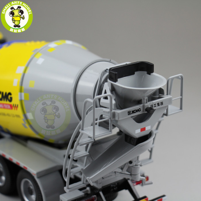 1/35 XCMG MAN Schwing Concrete Mixing Truck Construction Machinery Diecast Model Toy Hobby Yellow