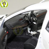1/18 Mitsubishi Lancer EVO-X EVO X 10 BBS Right Steering Wheel RHD Diecast Metal Car Model Toy Boy Girl Gift Collection White
