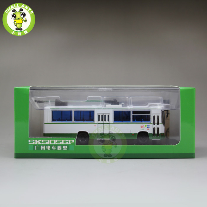1/76 ShangHai Brand Trolleybus Bus Diecast Bus Car Model Toys Kids Gifts