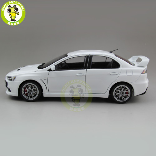 1/18 Mitsubishi Lancer EVO-X EVO X 10 BBS Right Steering Wheel RHD Diecast Metal Car Model Toy Boy Girl Gift Collection White