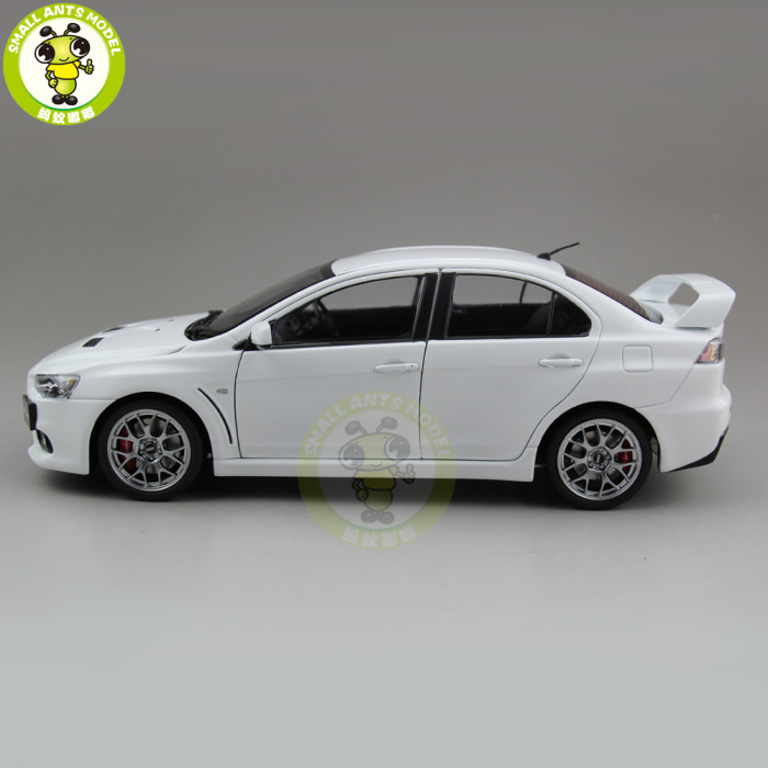 1/18 Mitsubishi Lancer EVO-X EVO X 10 BBS Right Steering Wheel RHD Diecast Metal Car Model Toy Boy Girl Gift Collection White