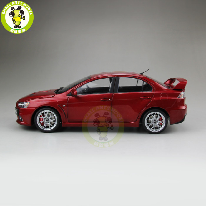 1/18 Mitsubishi Lancer EVO-X EVO X 10 BBS Right Steering Wheel RHD Diecast Metal Car Model Toy Boy Girl Gift Collection Red