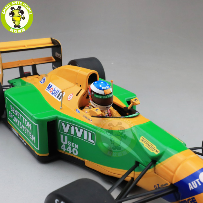 1/18 Minichamps BENETTON FORD B192 - WINNER SPA 1992 Diecast Racing Car Model Toys Gifts