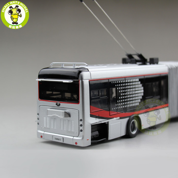 1/42 YuTong Bus ZK5180A City Bus Trolleybus Articulated bus Diecast Bus Model Gift Collection Hobby