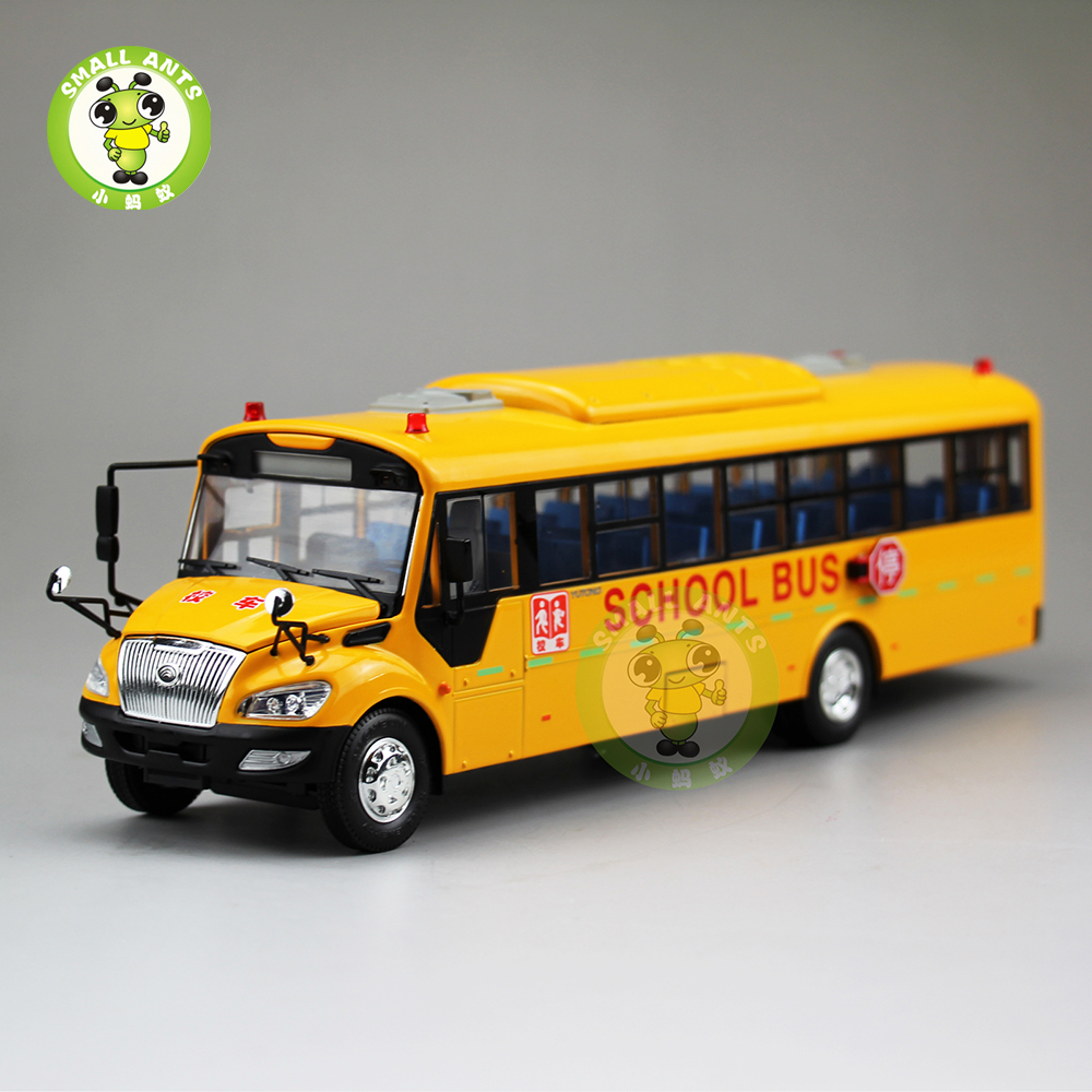 1/43 School Bus China YuTong ZK6109DX1 Diecast Metal Bus Model