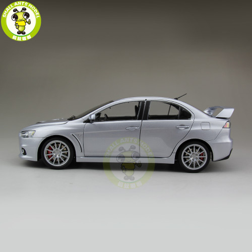 1/18 Mitsubishi Lancer EVO-X EVO X 10 Left Steering Wheel LHD Diecast Metal Car Model Toy Boy Girl Gift Collection Silver