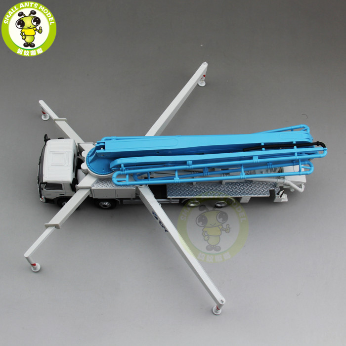 1/50 DY Actros Concrete Pump Truck Construction Machinery Diecast Model Car Blue
