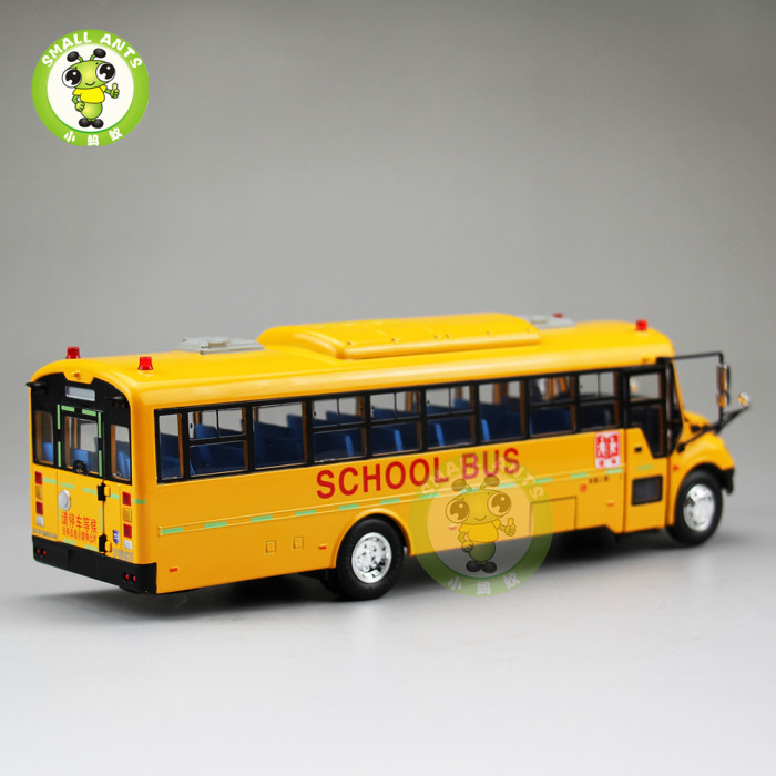 1/43 School Bus China YuTong ZK6109DX1 Diecast Metal Bus Model Toys Collection Hobby