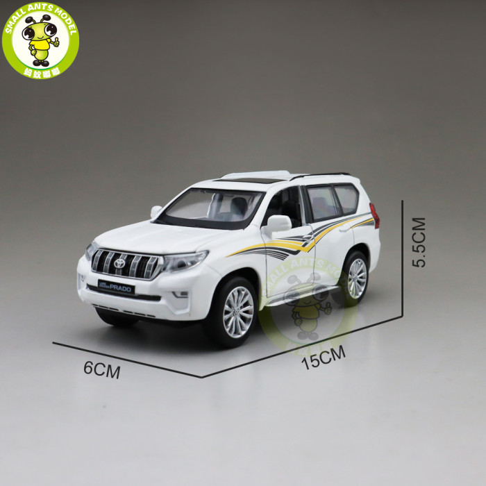 1/32 CAIPO 2019 Toyota Land Cruiser Prado Diecast SUV Car Model Toys for kids children Sound Lighting Pull Back gifts