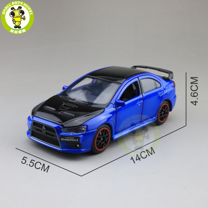 1/32 JACKIEKIM Mitsubishi Lancer EVO X 10 BBS RHD With Black Roof Diecast Model CAR Toys for kids Boy girl Gifts