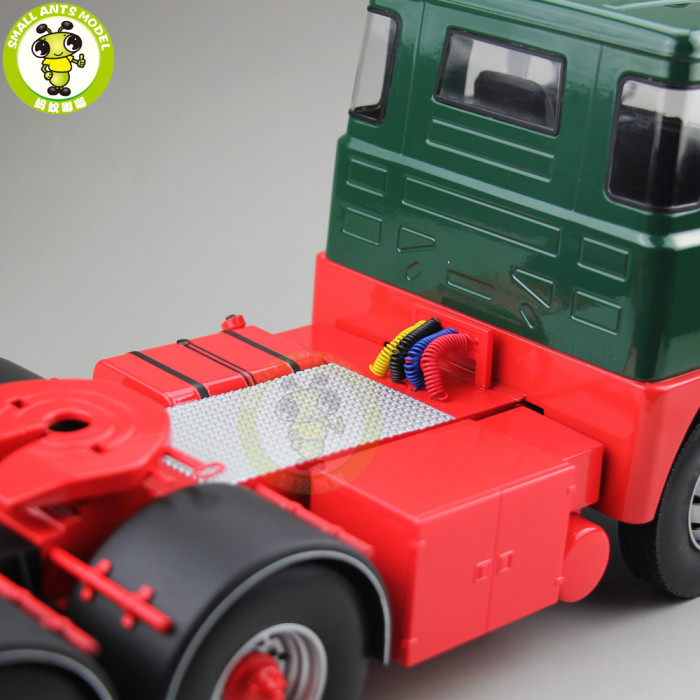 1/18 Scania Lbt 141 Tractor Truck Asg 3-Assi 1976 ROAD-KINGS RK180011 Diecast Car Truck Model Toys for kids Gift Green & Red