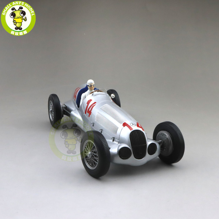 1/18 Minichamps Mercedes Benz W125 AG MANFRED V.BRAUCHITSCH 2ND PLACE GP 1937 #14 Diecast Car Model Toys Kids Boys Girls Gifts