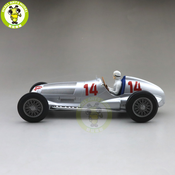 1/18 Minichamps Mercedes Benz W125 AG MANFRED V.BRAUCHITSCH 2ND PLACE GP 1937 #14 Diecast Car Model Toys Kids Boys Girls Gifts