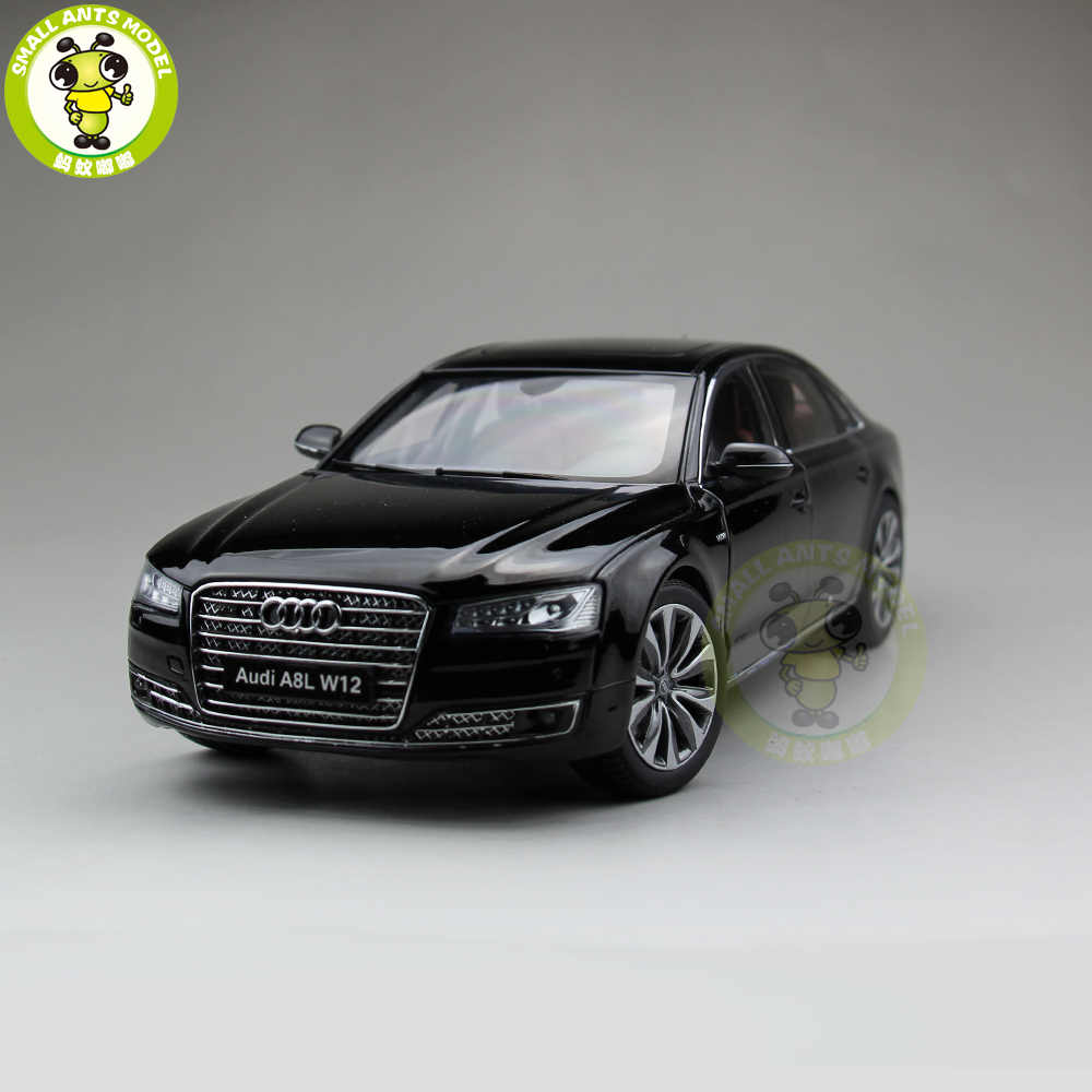Audi A8 L W12 ミニカー 黒1/18 1/18 Kyosho 2014 Audi A8 A8L W12 (Black w/ Brown Interior