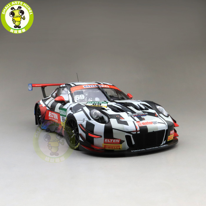 1/18 Minichamps Porsche 911 GT3 R #69 Gt Masters 2018 Iron Force Diecast Model Car Toys Gifts