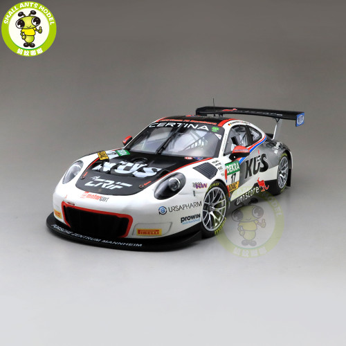 1/18 Minichamps Porsche 911 GT3 R #17 Winner ADAC GT Masters 2017 Diecast Model Car Toys Gifts