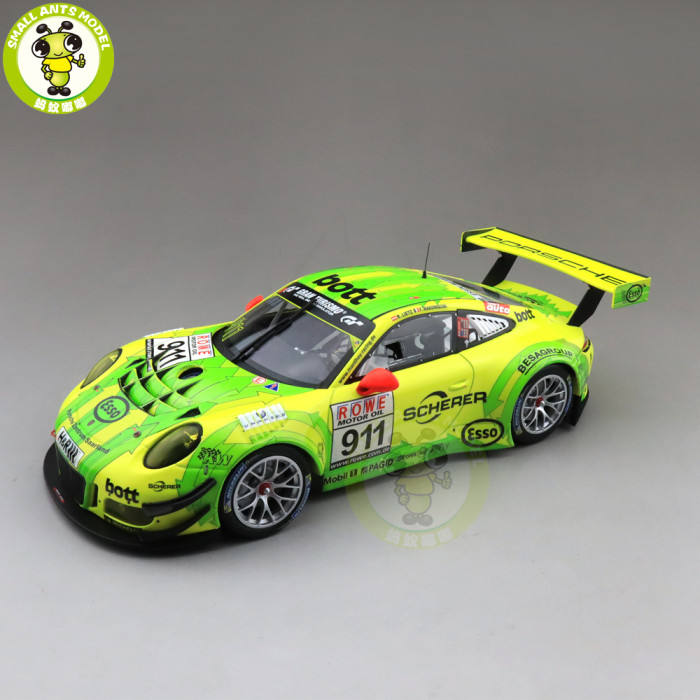 1/18 Minichamps Porsche 911 GT3 R #911 Winner DMV 4h race VLN 2017 Diecast Model Car Toys Gifts
