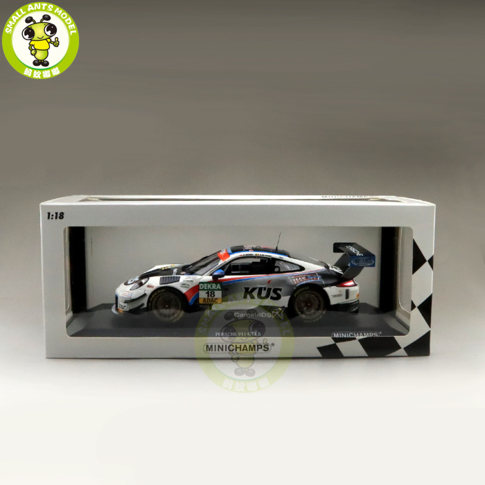 1/18 Minichamps Porsche 911 GT3 R #18 GT Masters 2018 Sher Team 75 Bernhard Diecast Model Car Toys Gifts