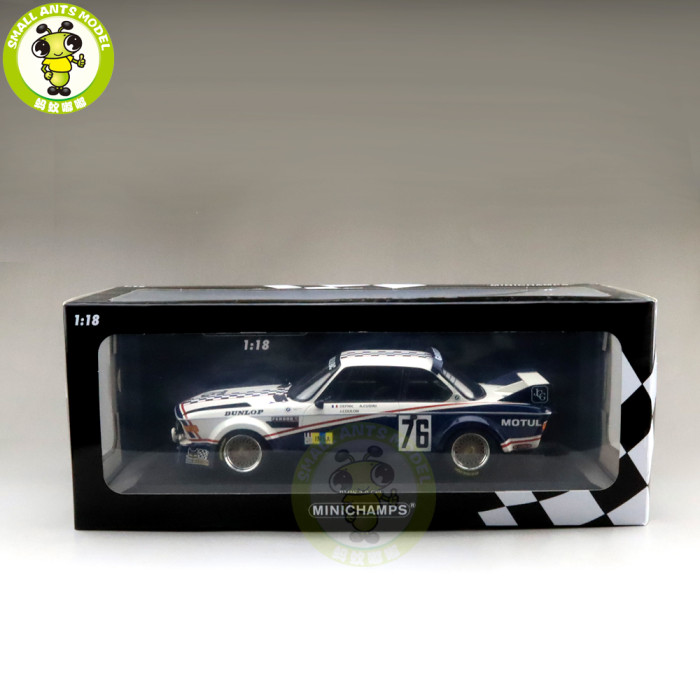 1/18 Minichamps BMW 3.0 CSL 24h Le Mans 1977 #76 Diecast Car Model Toys gifts