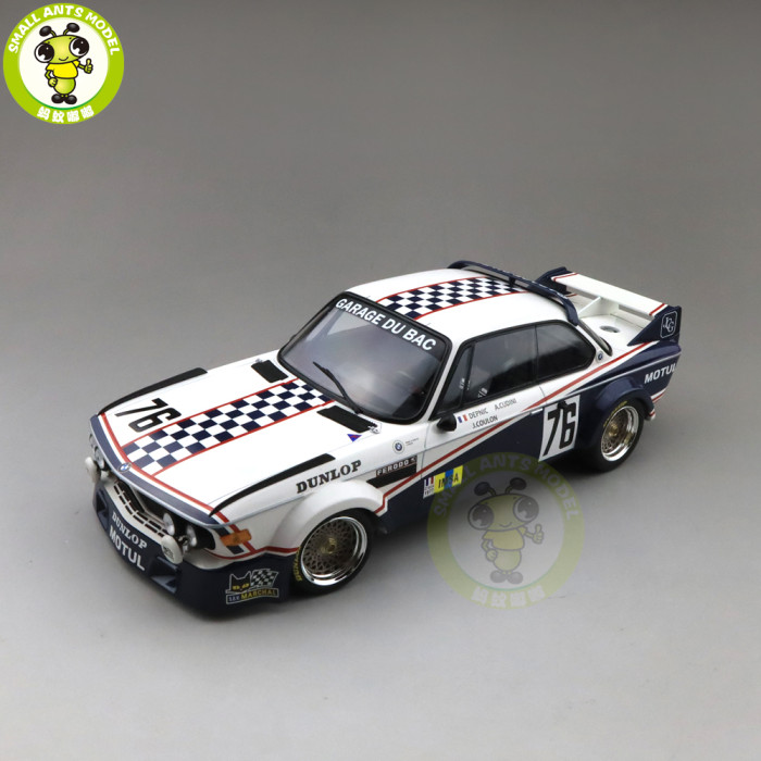 1/18 Minichamps BMW 3.0 CSL 24h Le Mans 1977 #76 Diecast Car Model Toys gifts