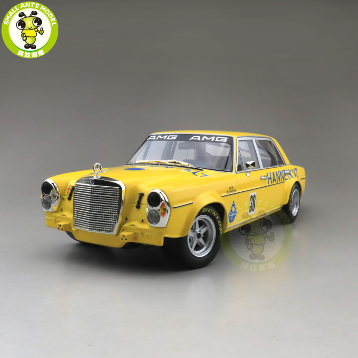 メルセデスベンツ 1971年モデル 1/18sスケールイエロー レースカー 38 1/18 Minichamps Mercedes Benz 300 Sel 6.8 Heyer Hockenheim 1971