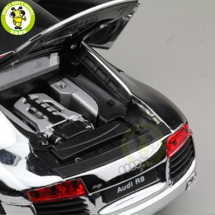 1/24 Welly Audi R8 V10 Racing Car Diecast Model Car Toys Boys Girls Gifts