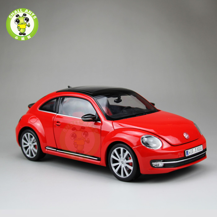 1/18 VW Volkswagen New Beetle Welly FX Diecast Car Model Toys for Kids Gift Collection 