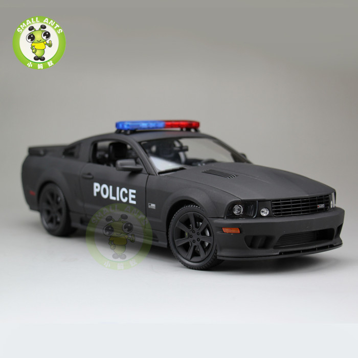 1/18 Welly Ford Mustang Saleen S281 Police Car Diecast Model Car Toys Kids Gifts
