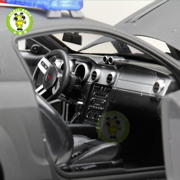 1/18 Welly Ford Mustang Saleen S281 Police Car Diecast Model Car Toys Kids Gifts