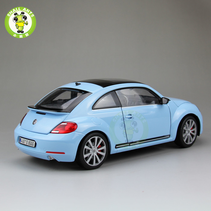 1/18 VW Volkswagen New Beetle Welly FX Diecast Car Model Toys for Kids Gift Collection 