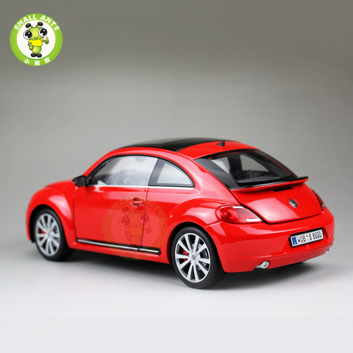 1/18 VW Volkswagen New Beetle Welly FX Diecast Car Model Toys for Kids Gift Collection 