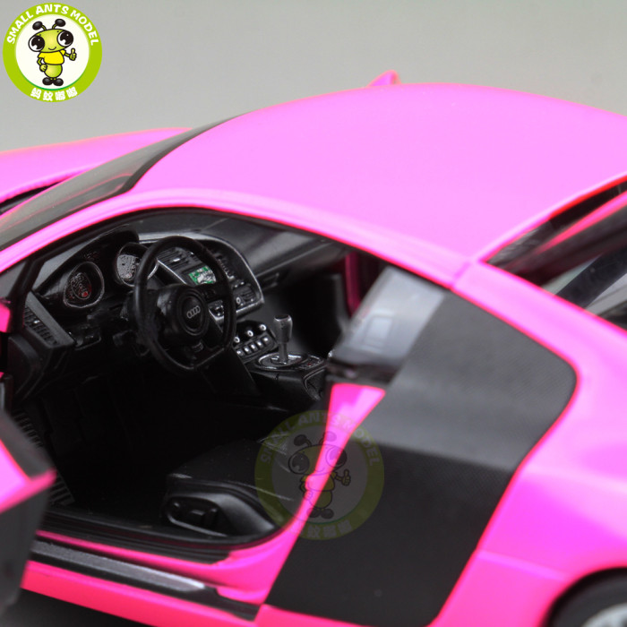 1/24 Welly Audi R8 V10 Racing Car Diecast Model Car Toys Boys Girls Gifts