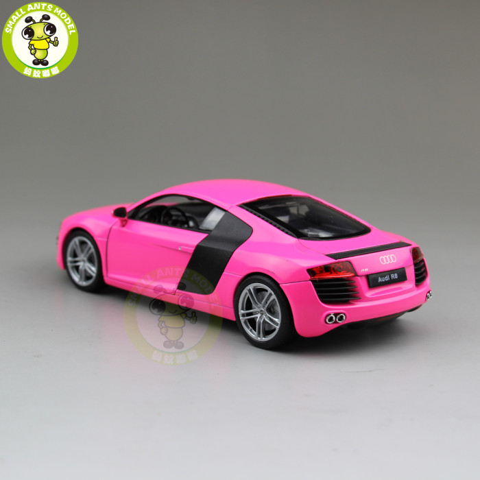 1/24 Welly Audi R8 V10 Racing Car Diecast Model Car Toys Boys Girls Gifts