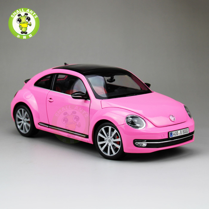 1/18 VW Volkswagen New Beetle Welly FX Diecast Car Model Toys for Kids Gift Collection 
