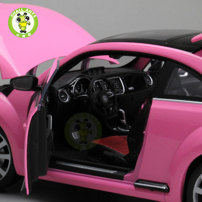 1/18 VW Volkswagen New Beetle Welly FX Diecast Car Model Toys for Kids Gift Collection 