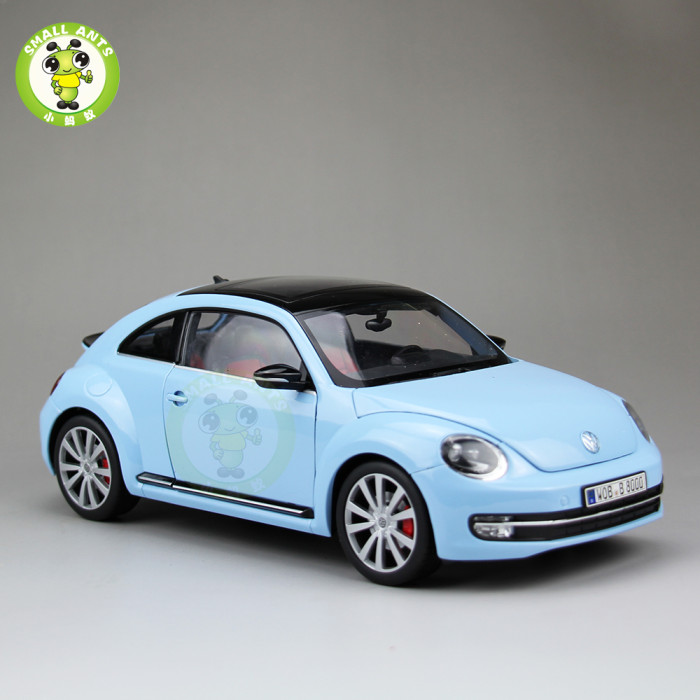 1/18 VW Volkswagen New Beetle Welly FX Diecast Car Model Toys for Kids Gift Collection 