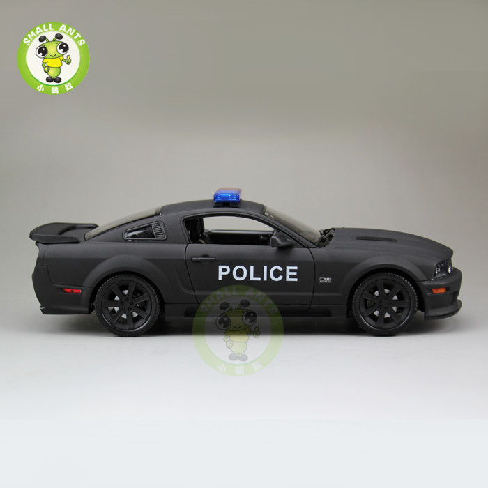 1/18 Welly Ford Mustang Saleen S281 Police Car Diecast Model Car Toys Kids Gifts