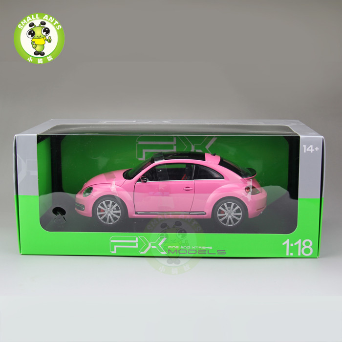 1/18 VW Volkswagen New Beetle Welly FX Diecast Car Model Toys for Kids Gift Collection 