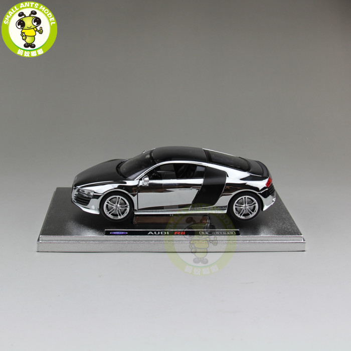 1/24 Welly Audi R8 V10 Racing Car Diecast Model Car Toys Boys Girls Gifts
